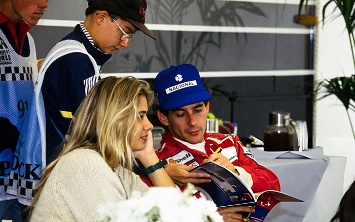 Ayrton Senna z Adriane Galisteu