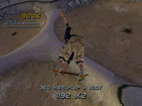 tony hawk's pro skater 2 screen