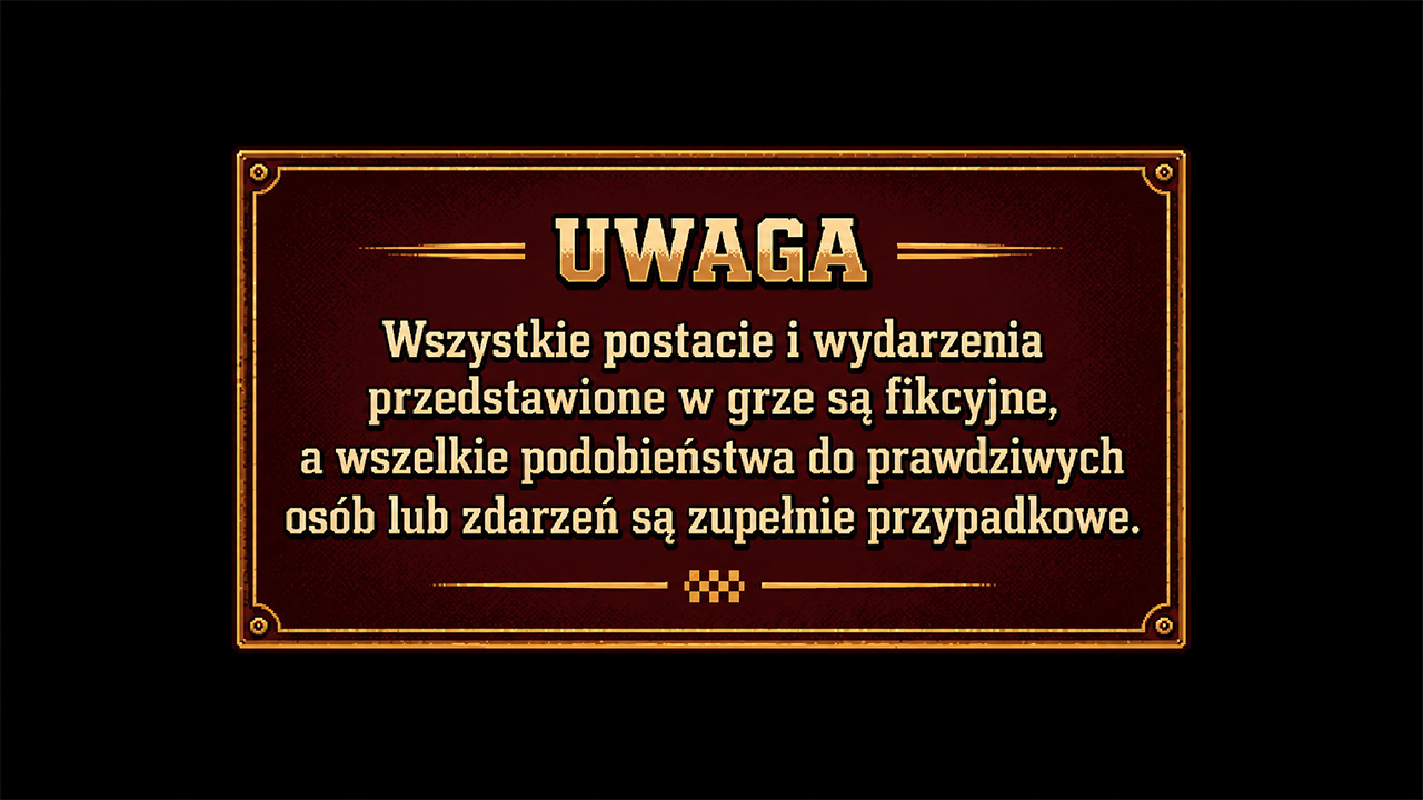 Speedway Boss - wszystkie wydarzenia i osoby występujące w grze są fikcyjne